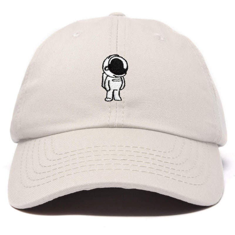 DALIX Astronaut Hat Galaxy Spaceman Baseball Caps for Men Women in Beige - Image 1